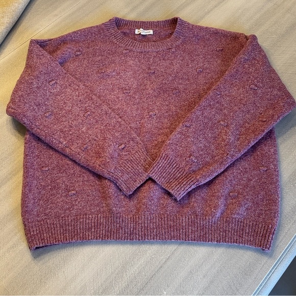 Newbury Kustom Plum Knit Sweater - Picture 1 of 7